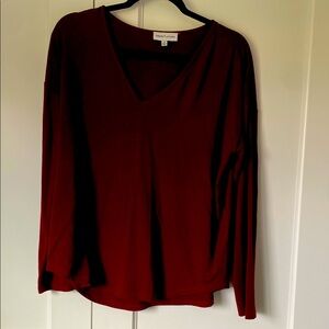 Gibson Latimer, wine colored women’s tunic top M
